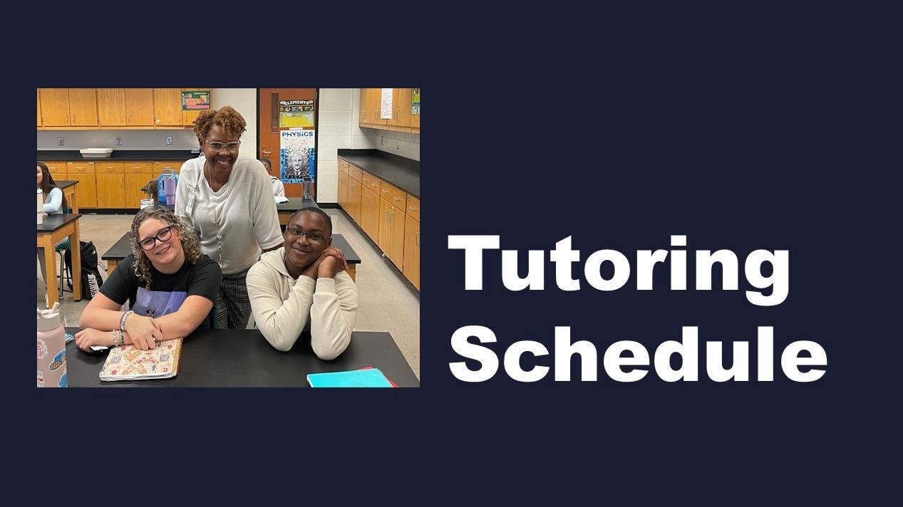 Tutoring Schedule announced